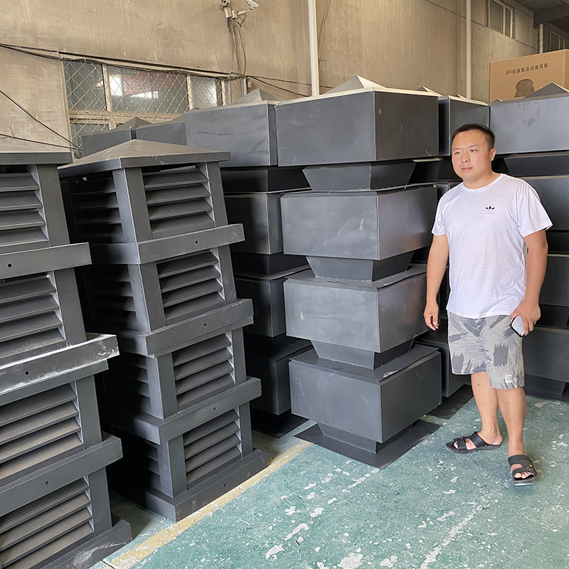 楼顶排气道成口金属风帽提高通风效率