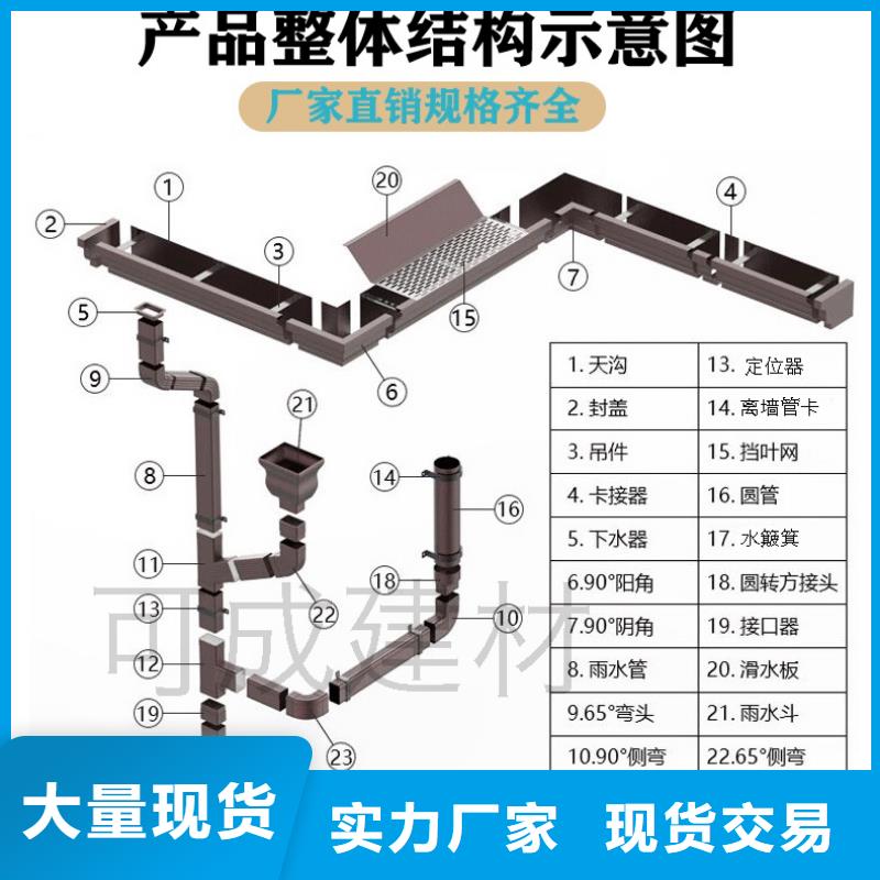 雨水管8英寸彩铝天沟您身边的厂家<本地>服务商