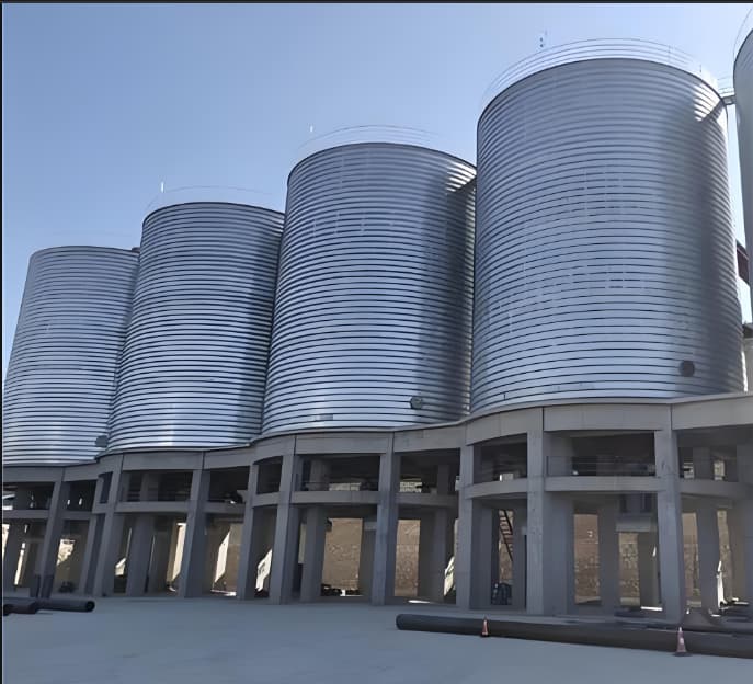 销售9千吨螺旋钢板仓-正阳钢板仓建设工程有限公司